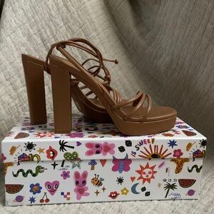 Jeffrey Campbell Presecco Platform Leg Wrap Sandal